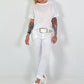 Linen T-shirt - white