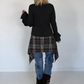 Waist Wrap im Karomuster - schwarz-mehrfarbig