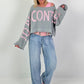 Cropped Sweater - grey