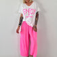 T-Shirt Smile - neon pink