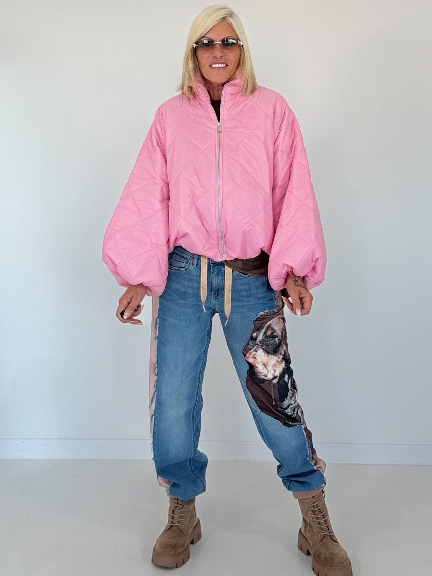 Jacke mit Puffärmelchen - rosa