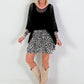 Oversized Häkelpullover - schwarz
