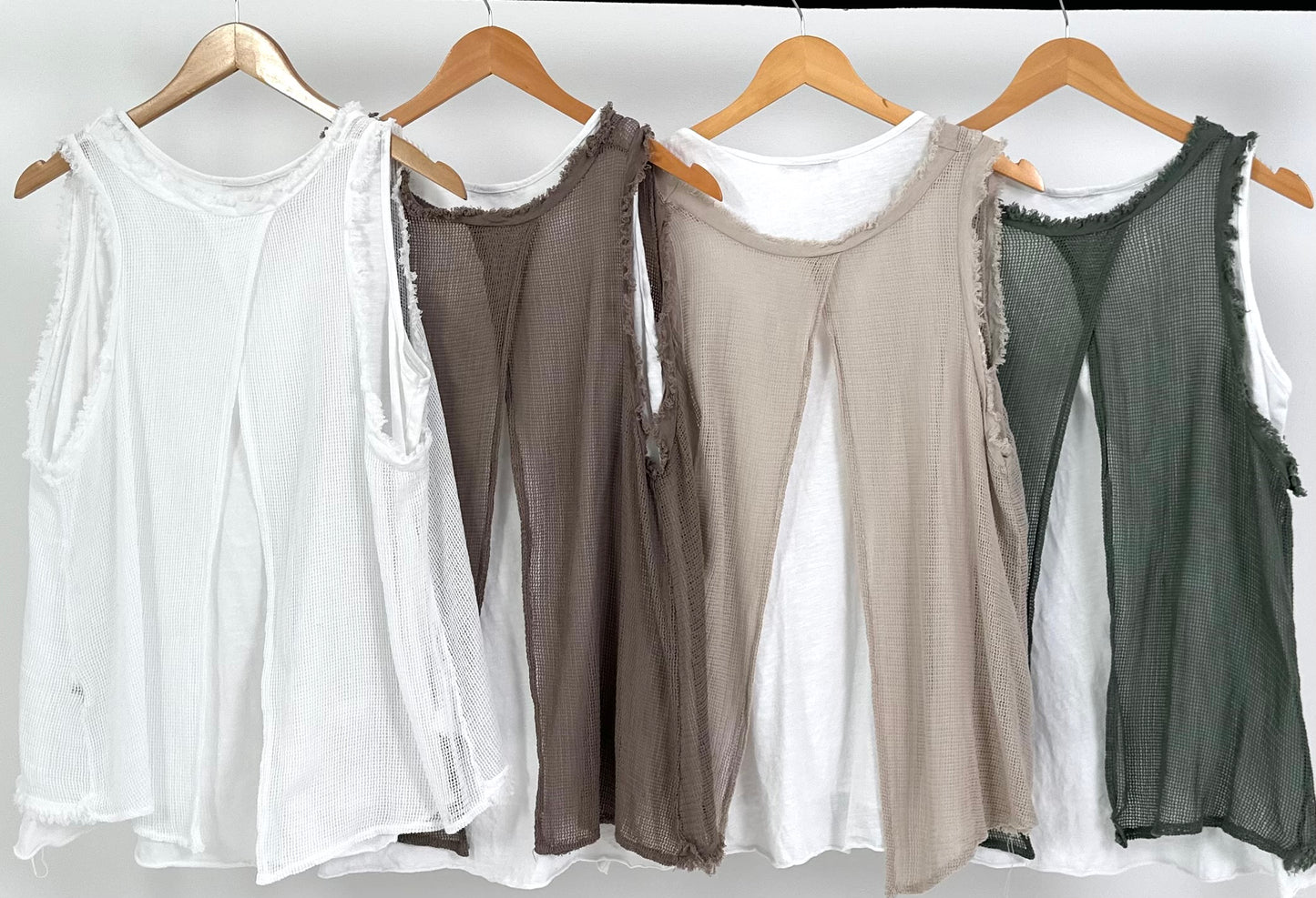 Layered look top - 4 colors
