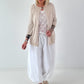 Leichte Feinstrickjacke mit Knopf- beige