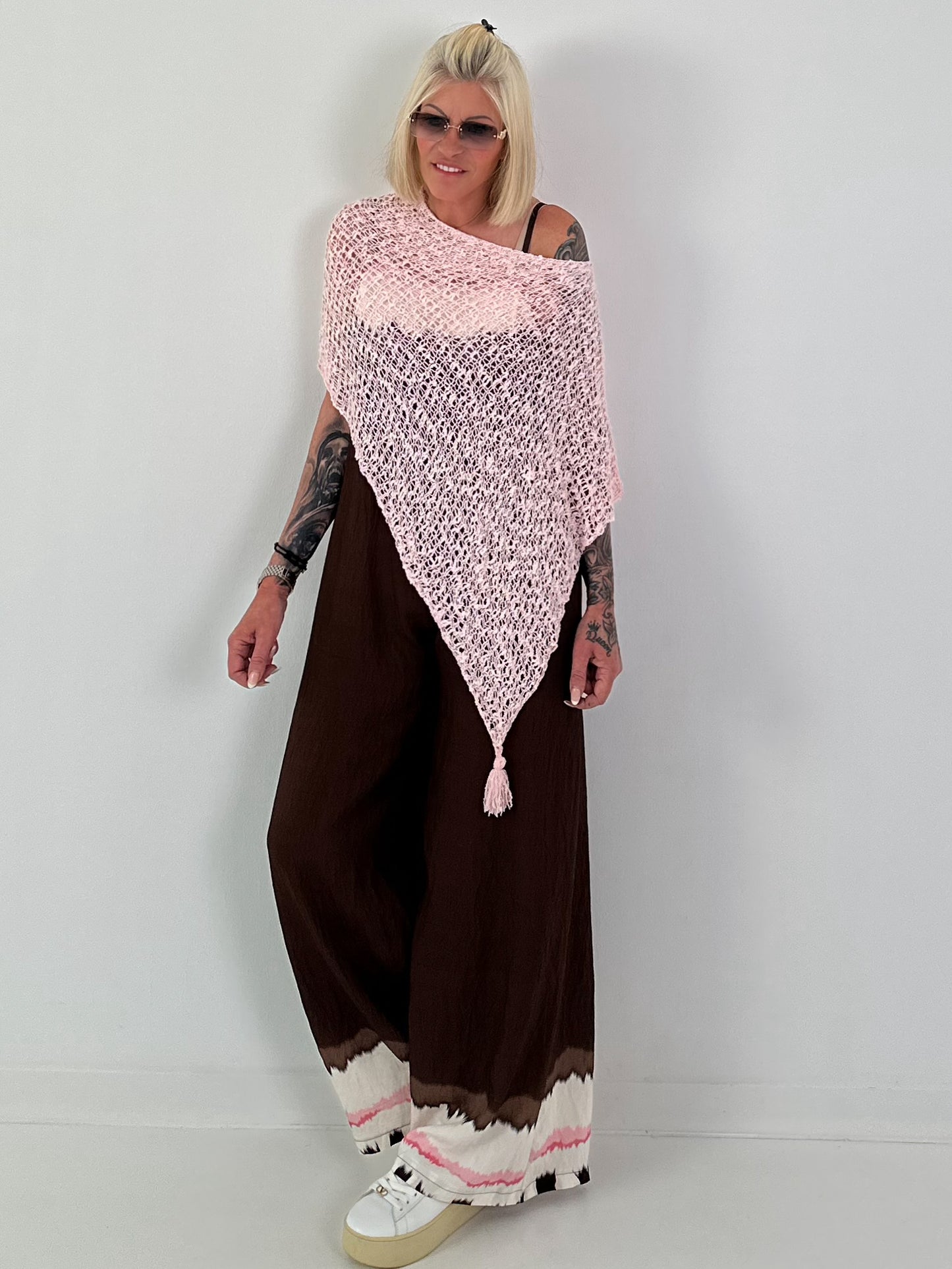 Sommerponcho - rosa