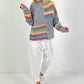 Pullover Modell "Rainbow Dream Knit" - grau