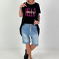 Long T-Shirt Hello Sunshine - black