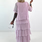 Kleid im Lagenlook - rosa