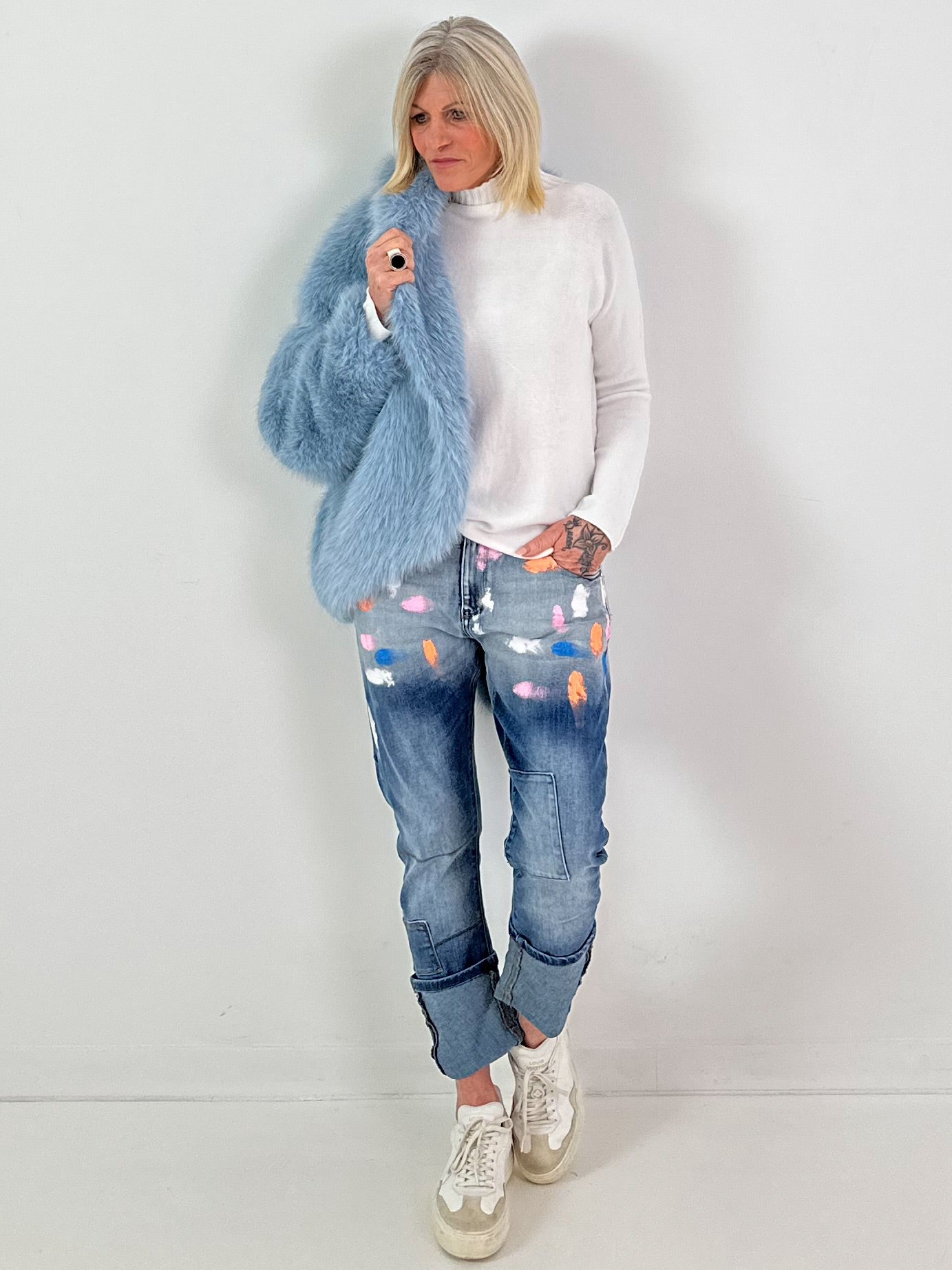 Jeans model "Pastel Brush" - denim