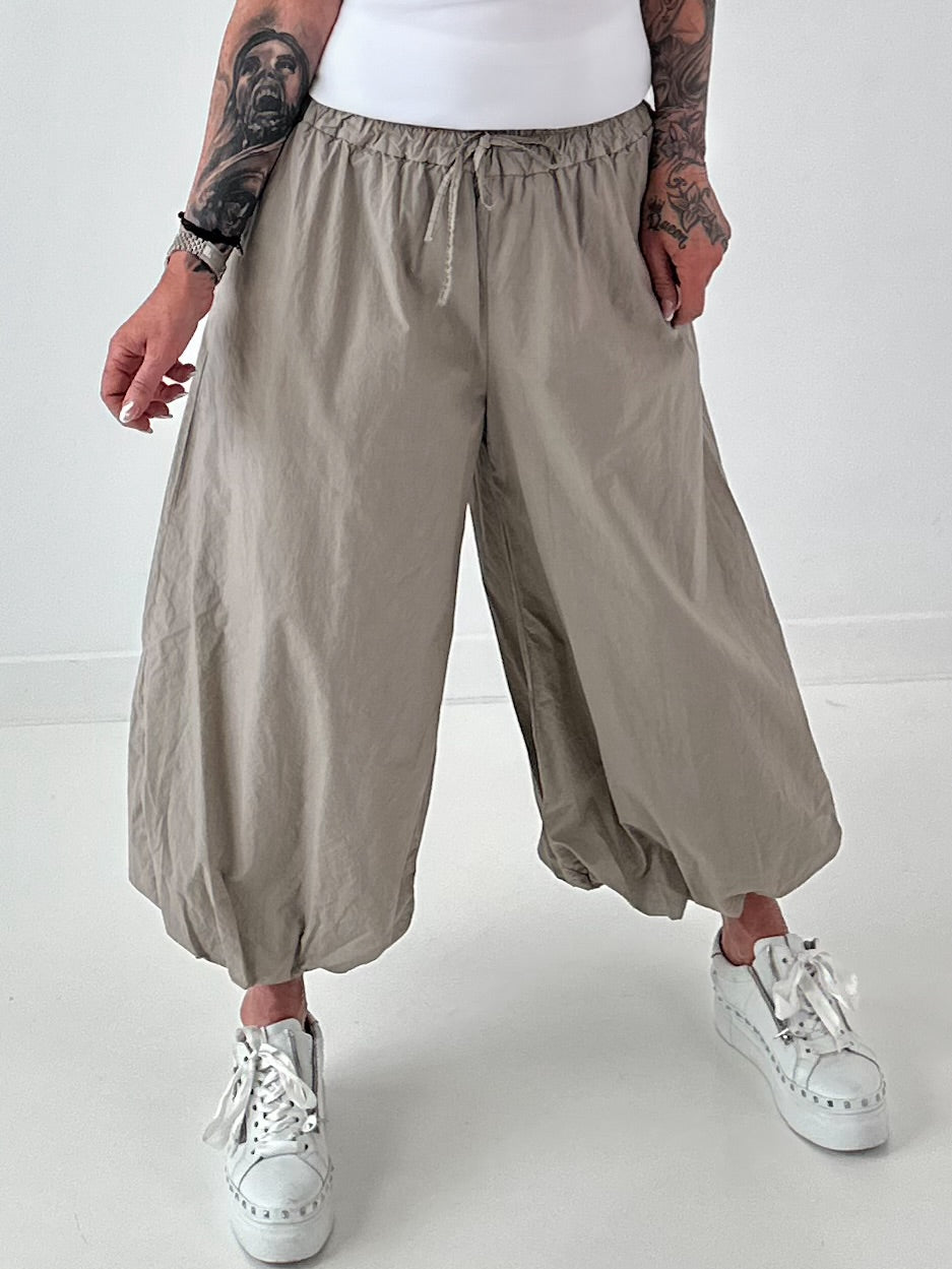 Ballon Hose  -taupe