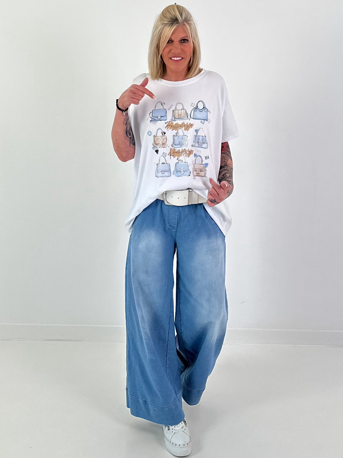 T-Shirt Bags - white