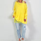 Pullover Good Vibes - gelb