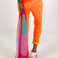 Hose im Knit-Look - neonorange( lieferbar ab 26.03.26)