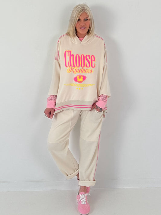 Oversized Hoodie Choose - beige