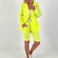 Light Linen Blazer - Neon Yellow