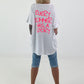 Oversized Shirt Summer - white