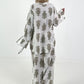 Zweiteiler mit Ornament Print - khaki-creme