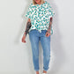Sweat T-Shirt Leo - watergreen