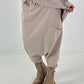 Haremhose mit aufgesetzter Tasche - beige