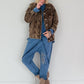 Oversized Kordjacke - schoko