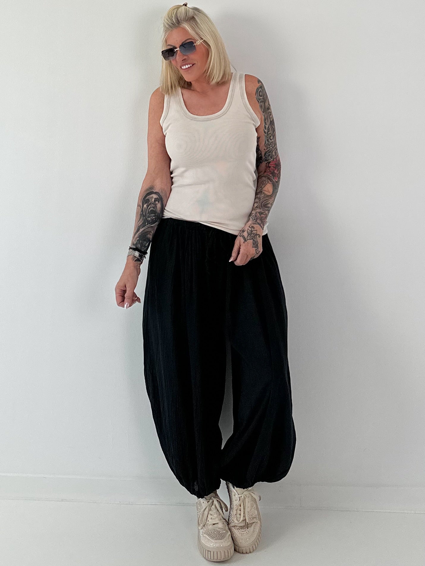 Ripp Tank Top  stone washed - beige