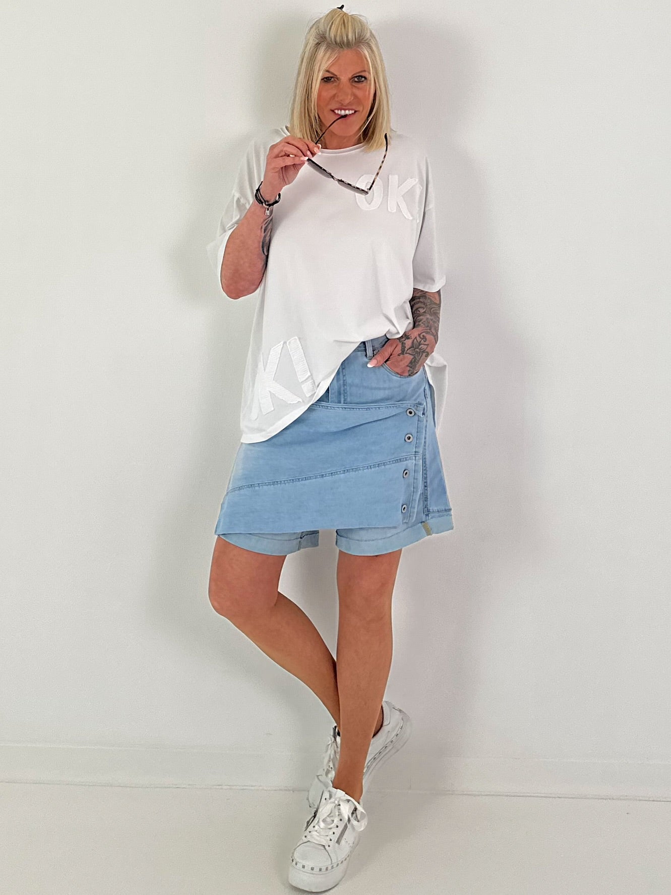 T-Shirt OK! - white