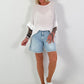 Structured shirt - white