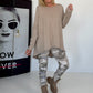 Basic Shirt mit Rundhalsausschnitt - beige