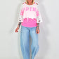 Cropped Sweater Happiness - white