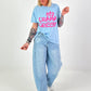 T-Shirt Drama Queen - light blue