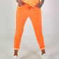 Knit-look trousers - neon orange