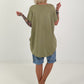Long T-Shirt Glück - khaki