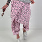 Baggy Trousers with Leo Overlay - Pink