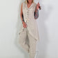 Linen two-piece set - beige