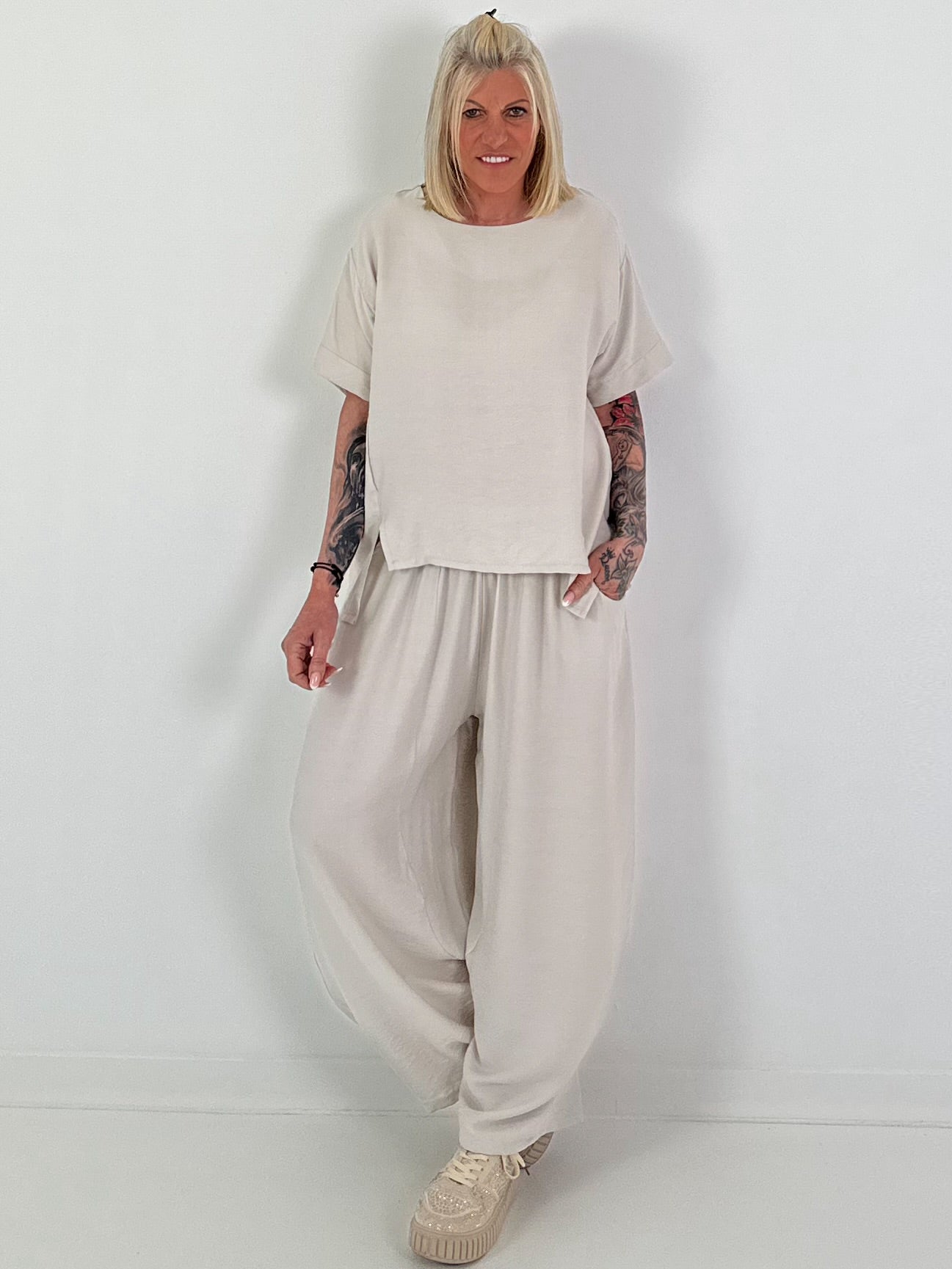 Light two-piece set - beige