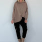 Oversized Hoodie Be Yourself - taupe