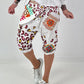 Short baggy shorts with overlap - beige