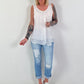 Silk top - white