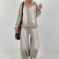 Lässiges Sweatshirt im Used-Look - taupe
