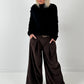 Corduroy trousers model "Marry" - chocolate