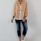 Lightweight Military Look Jacket - camel