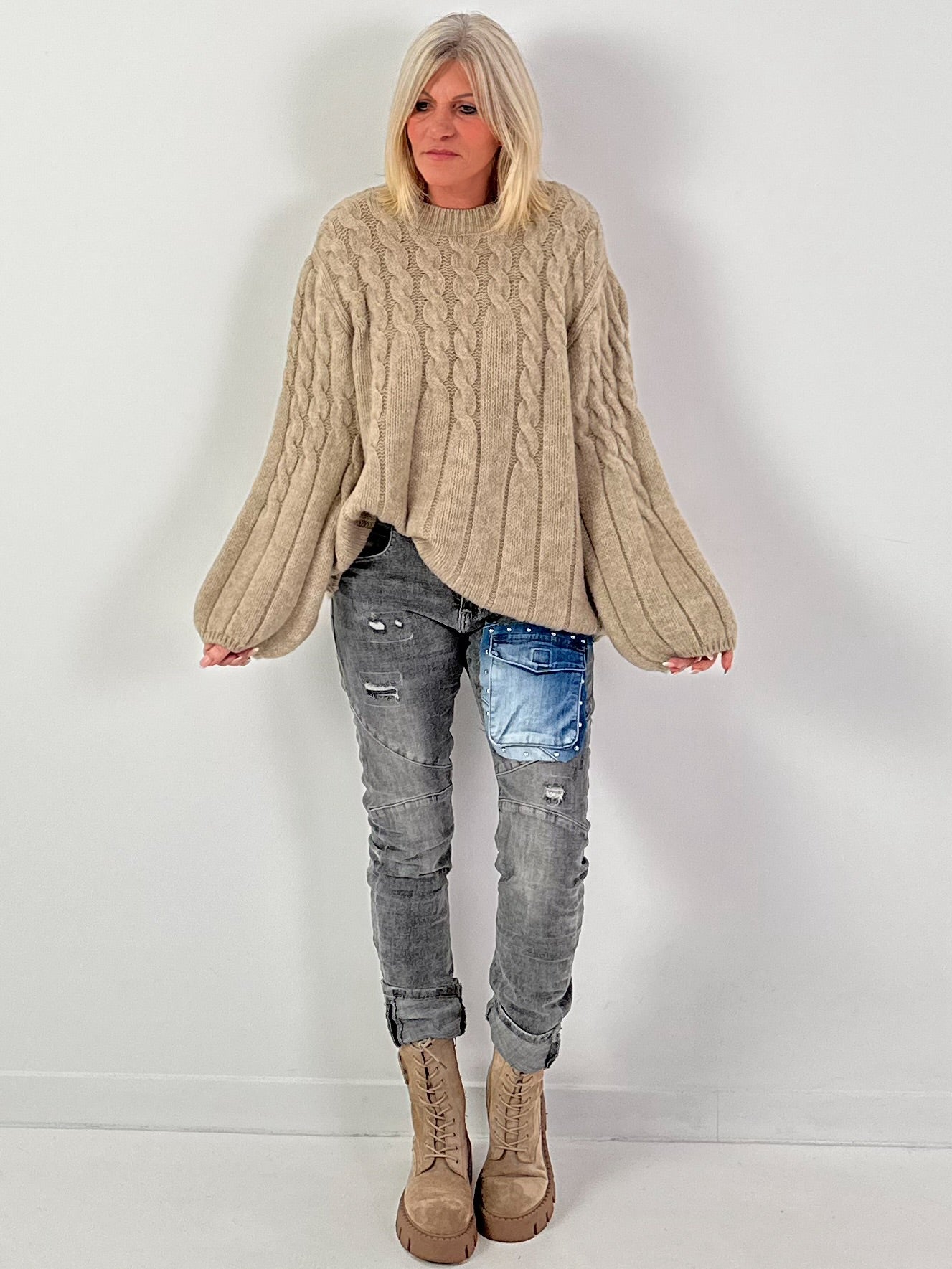 Jeans model "The Pocket" - gray denim