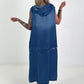 Hooded denim dress - dark blue
