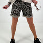 Sweat Short Leo mit Nieten - taupe