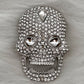 Magnetbrosche Modell "Crystal Skull Glam" - silber