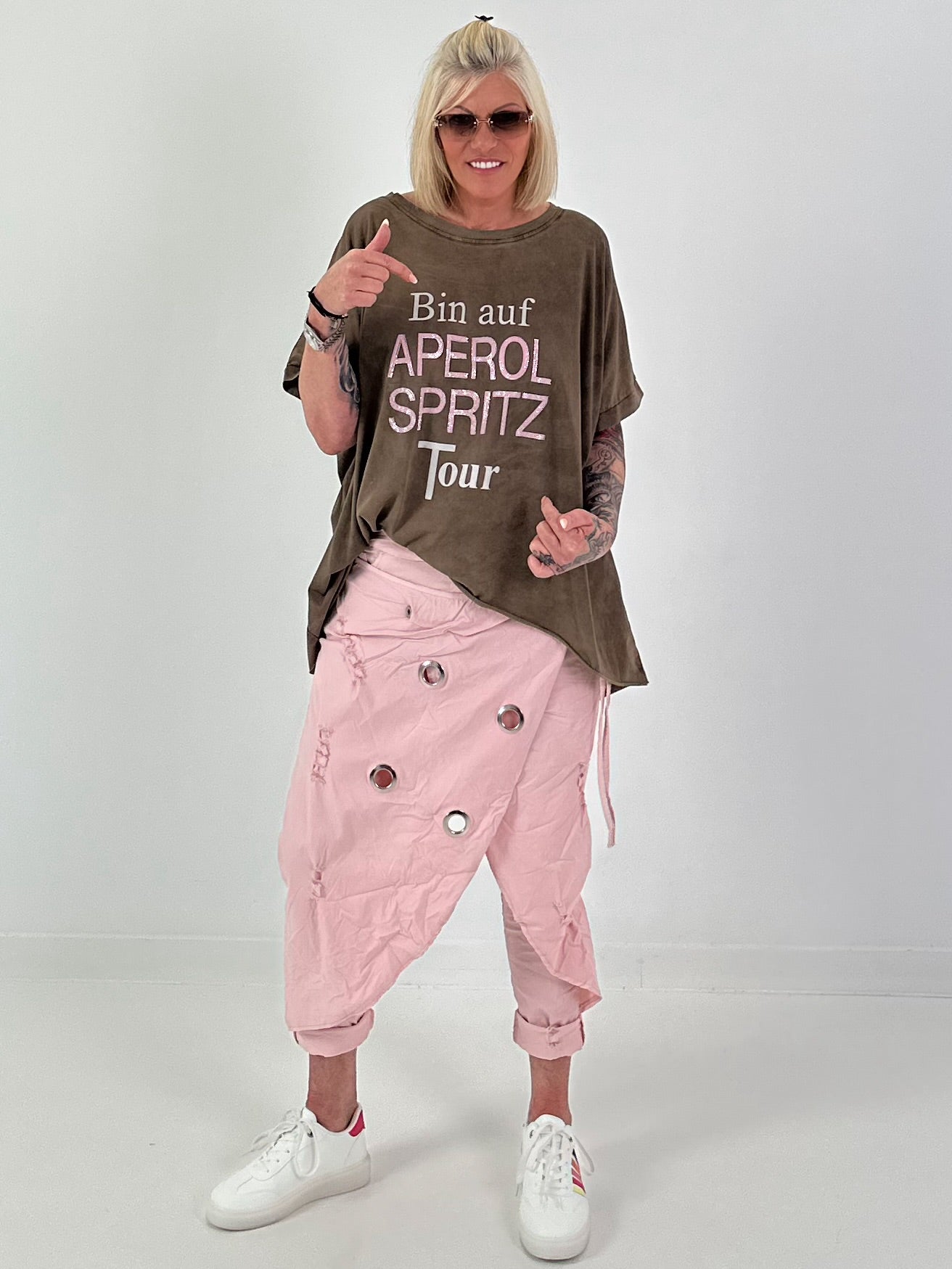 Oversized T-shirt on Tour - chocolate
