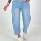 Flesje jeans - licht denim