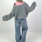 Cropped Sweater - grey