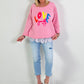 Sweater Modell "Love yourself" - rosa