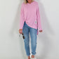 Feinstrick Hoodie - rosa
